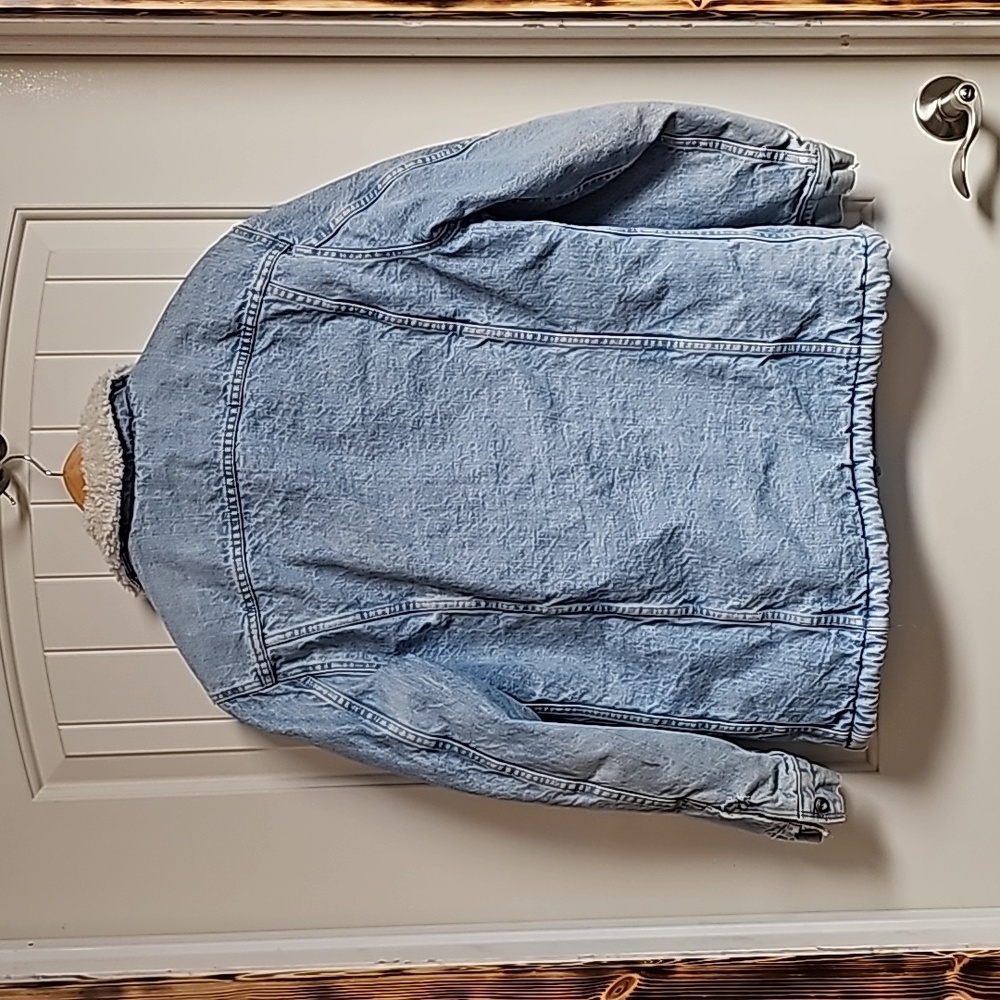 Rare Vintage Levi's Workwear Sherpa Truckers Coat - Picture 9 of 10